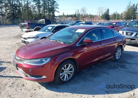 2015 Chrysler 200 Limited z USA, uszkodzony, nr VIN 1C3CCCAB2FN707574